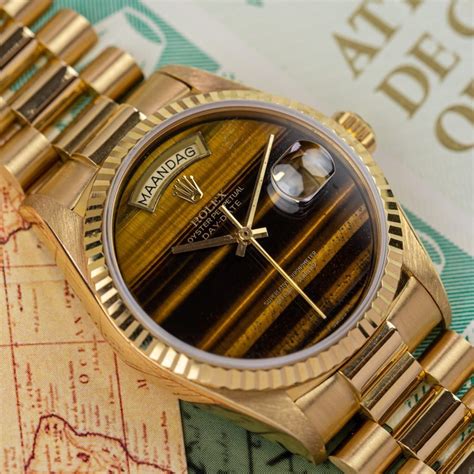 tiger eye rolex day date|tigers eye watch.